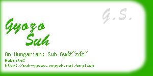 gyozo suh business card
